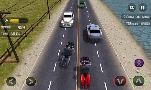 ภาพหน้าจอของ Race the Traffic Moto FULL