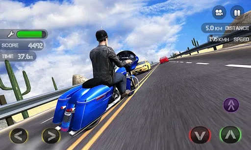 ภาพหน้าจอของ Race the Traffic Moto FULL