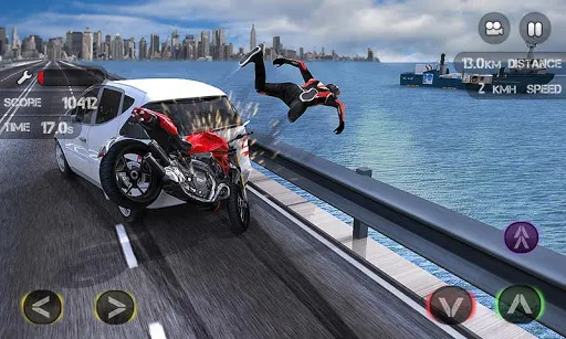 ภาพหน้าจอของ Race the Traffic Moto FULL
