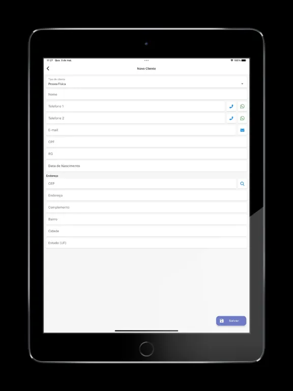 Agenda de Clientes e Serviços iPad 應用截圖