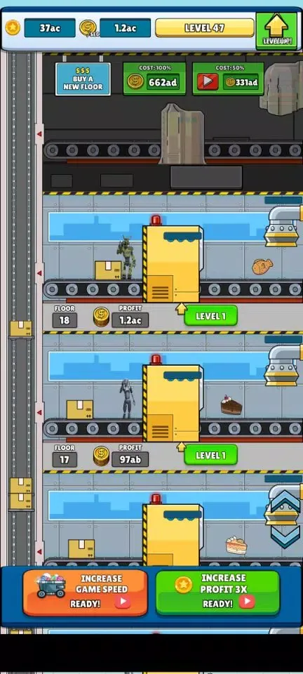 Robot Food Factory Tycoon 스크린샷