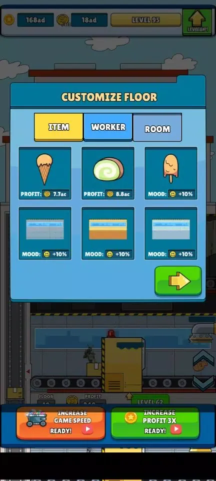Robot Food Factory Tycoon 스크린샷