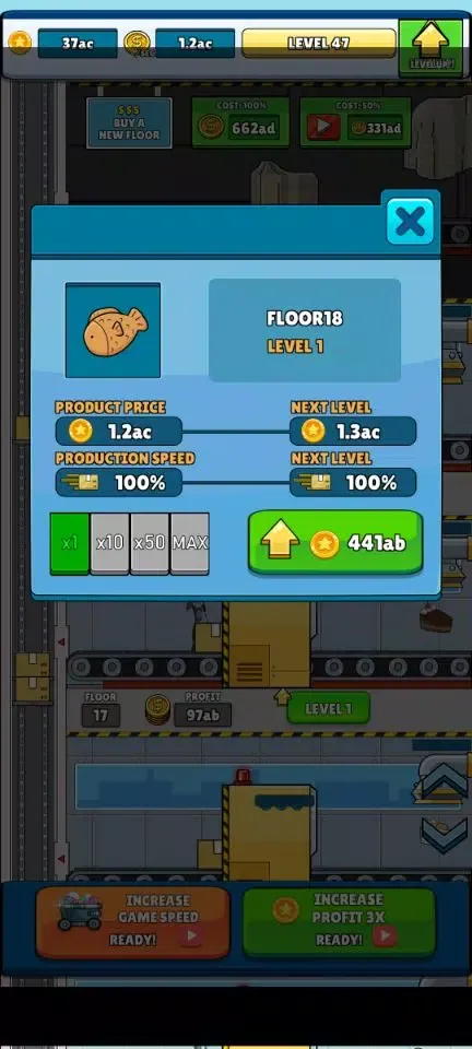 Robot Food Factory Tycoon 스크린샷