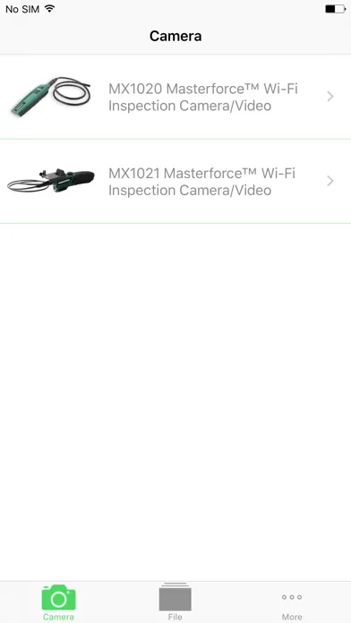 Masterforce™ Inspection Camera स्क्रीनशॉट