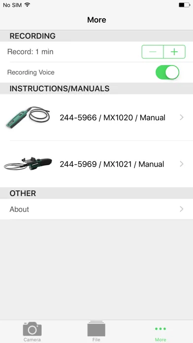 Masterforce™ Inspection Camera स्क्रीनशॉट