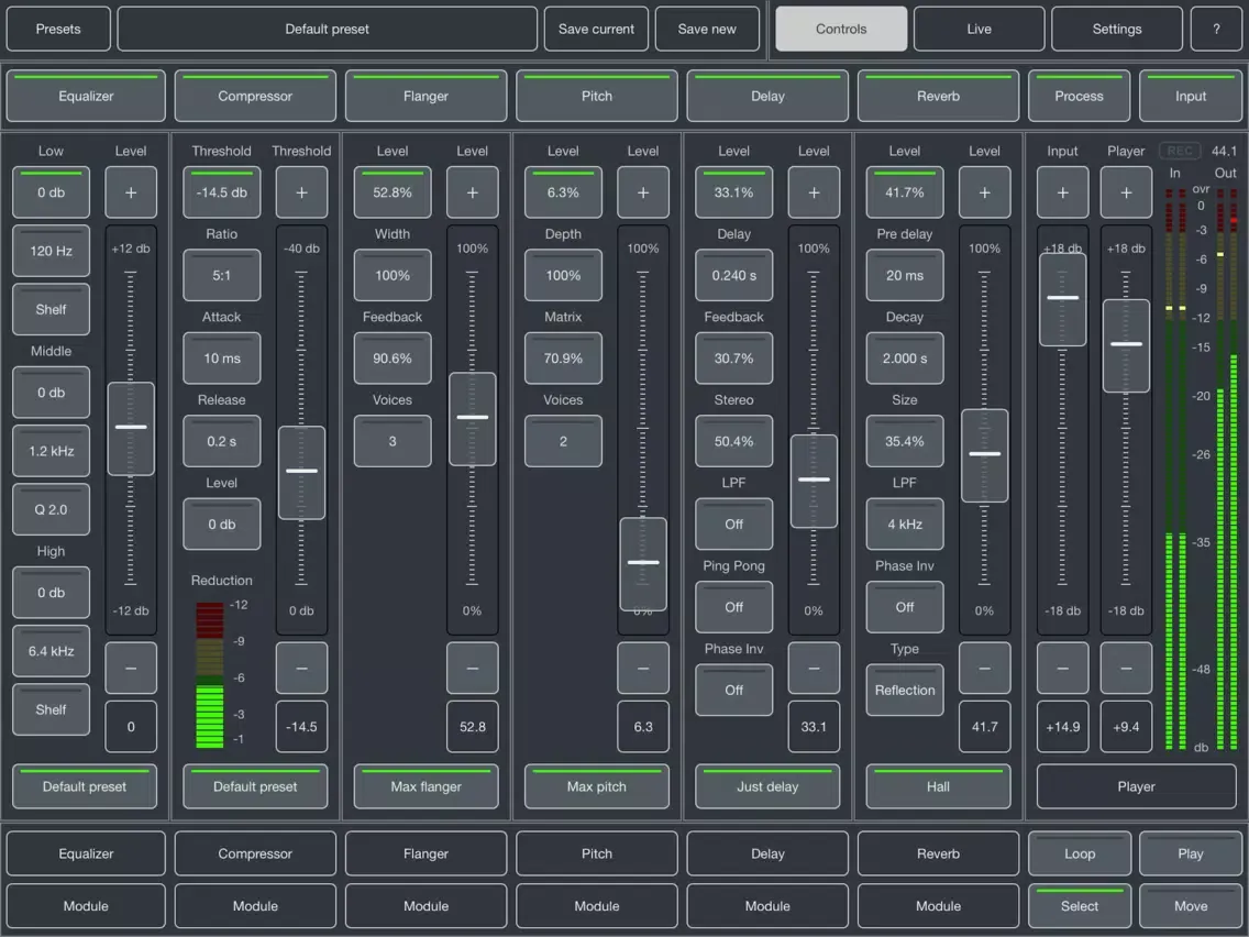 Скриншоты Master FX - Classic effects iPad 
