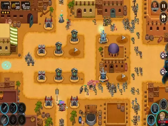 Chaos Rush : Tower Defense iPad  Screenshots