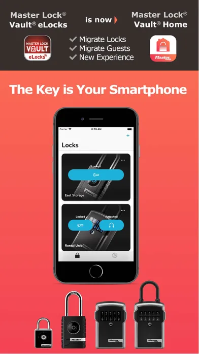 Capturas de pantalla de Master Lock Vault Home