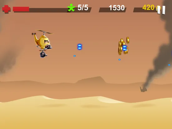 Tangkapan skrin Helicopter Fight Attack Games iPad 