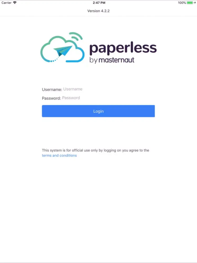 Скриншоты Paperless by Masternaut iPad 