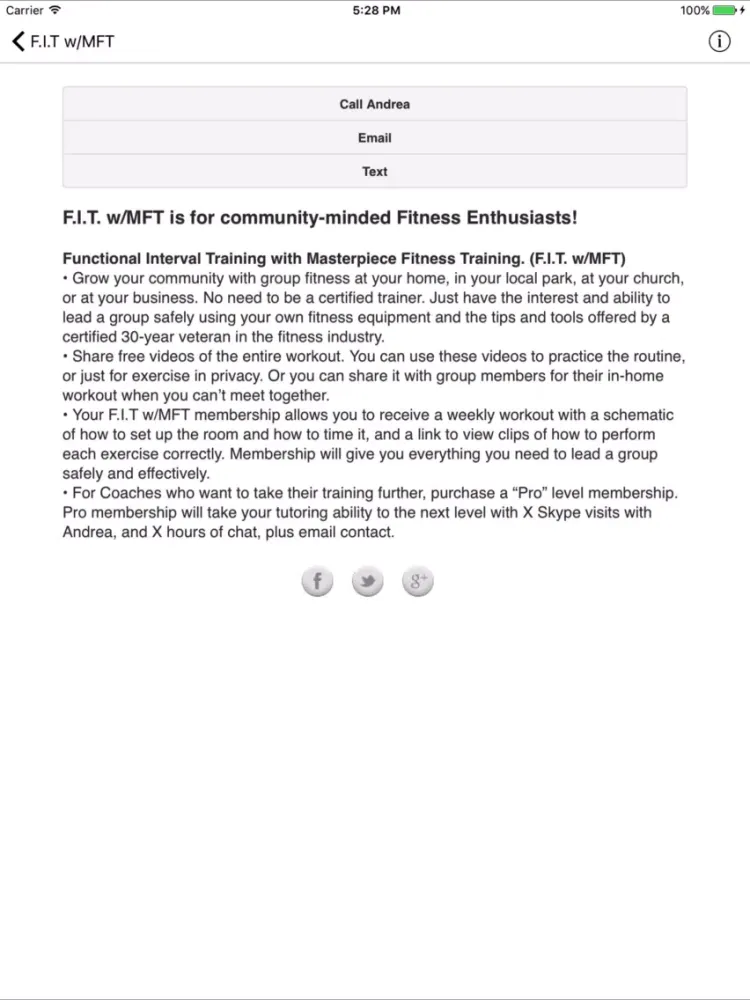 Masterpiece Fitness Training iPad  سکرین شاٹس
