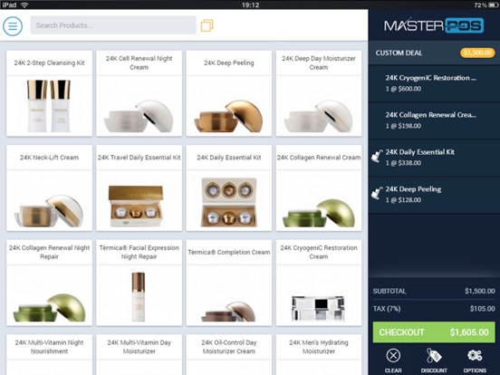 Screenshot di MasterPOS Edge iPad 