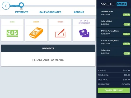 MasterPOS Edge iPad  Ekran Görüntüleri