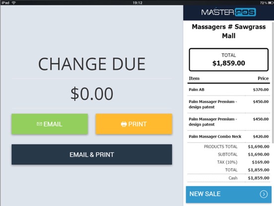 Screenshot di MasterPOS Edge iPad 