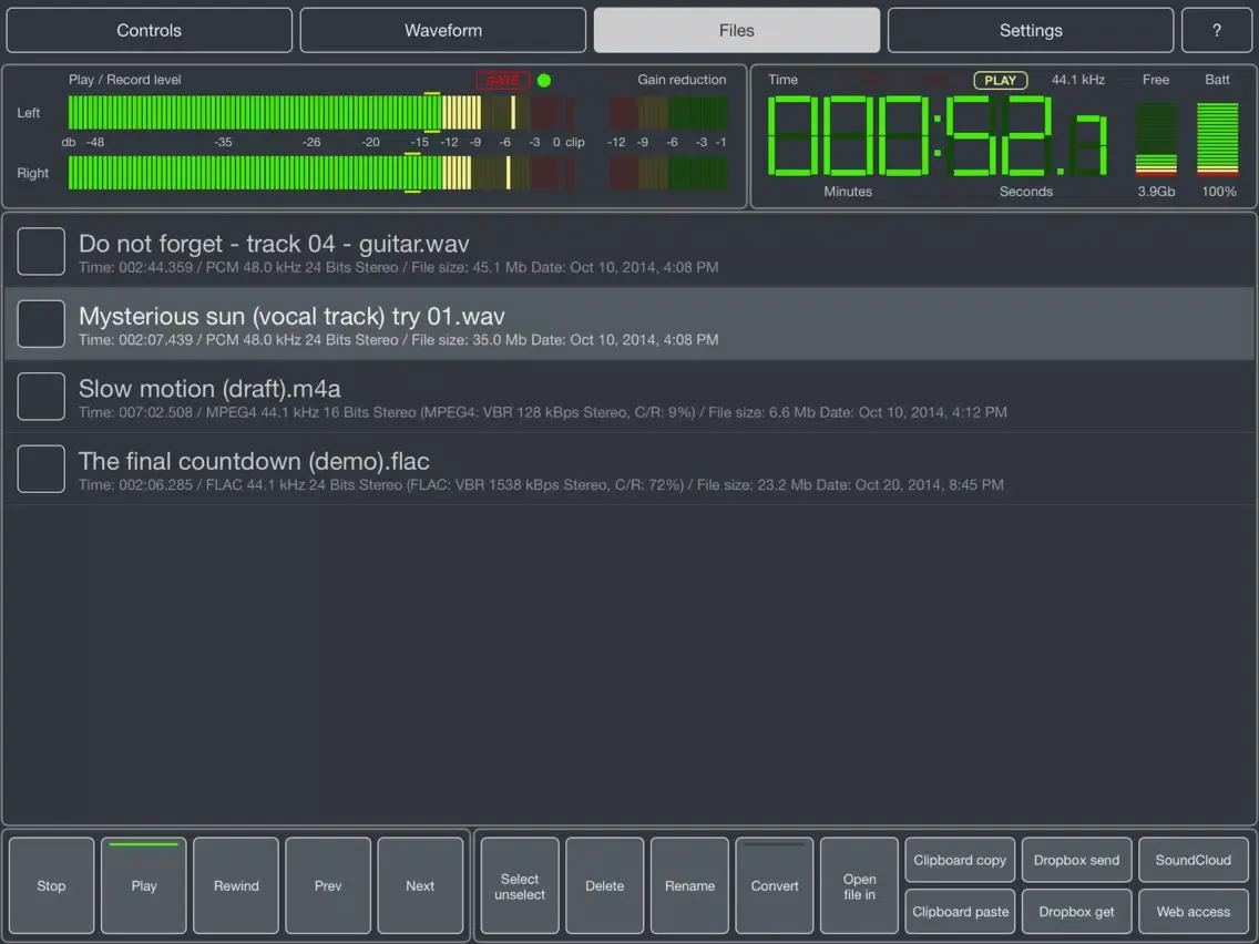 Capturas de pantalla de Master Record - Tape simulation recorder & effects iPad 
