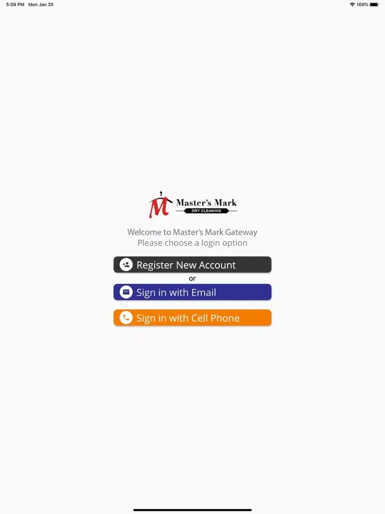 Ảnh chụp màn hình của Master's Mark Gateway iPad 