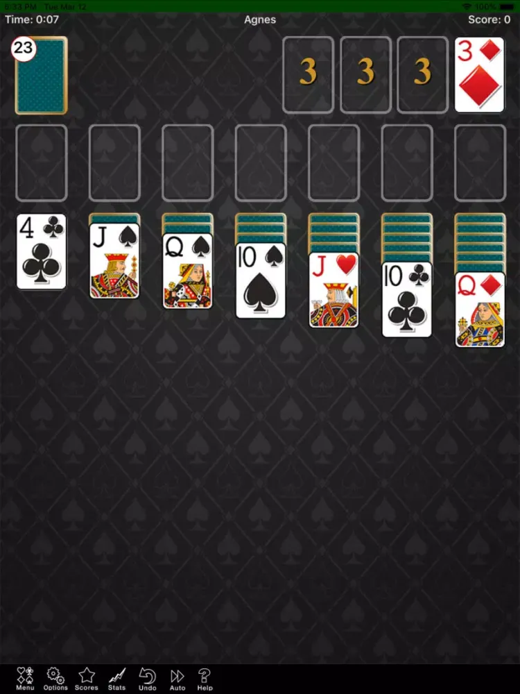 Agnes Solitaire Game iPad  스크린샷