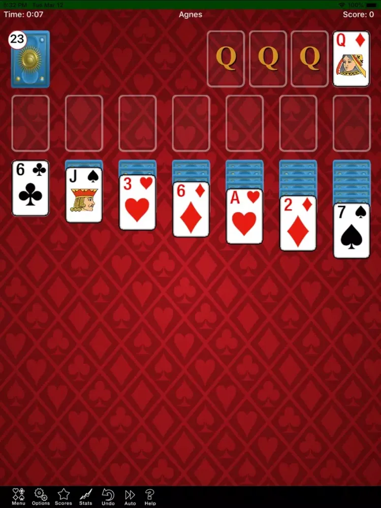 Agnes Solitaire Game iPad  스크린샷
