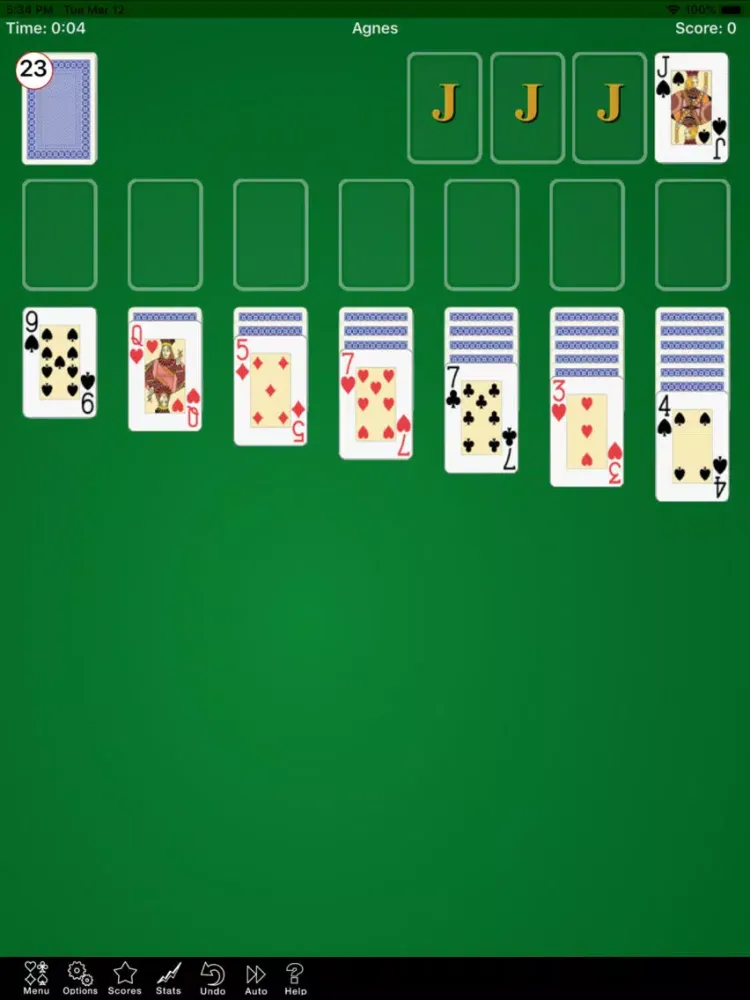 Agnes Solitaire Game iPad  스크린샷