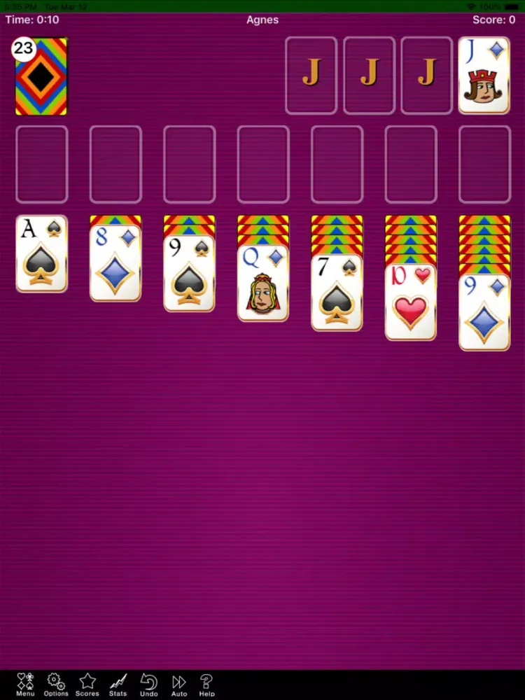 Agnes Solitaire Game iPad  스크린샷