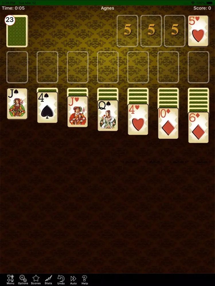 Agnes Solitaire Game iPad  스크린샷