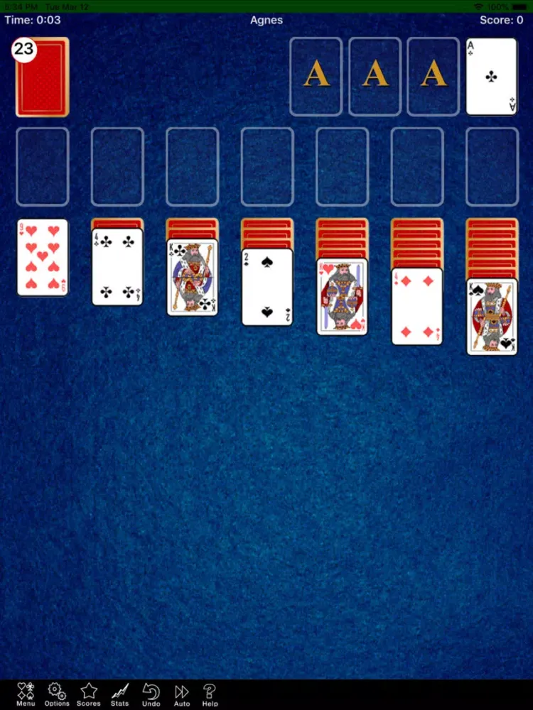 Agnes Solitaire Game iPad  스크린샷