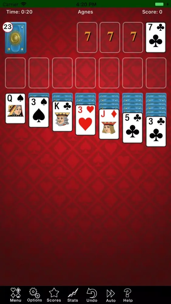 Agnes Solitaire Game 스크린샷
