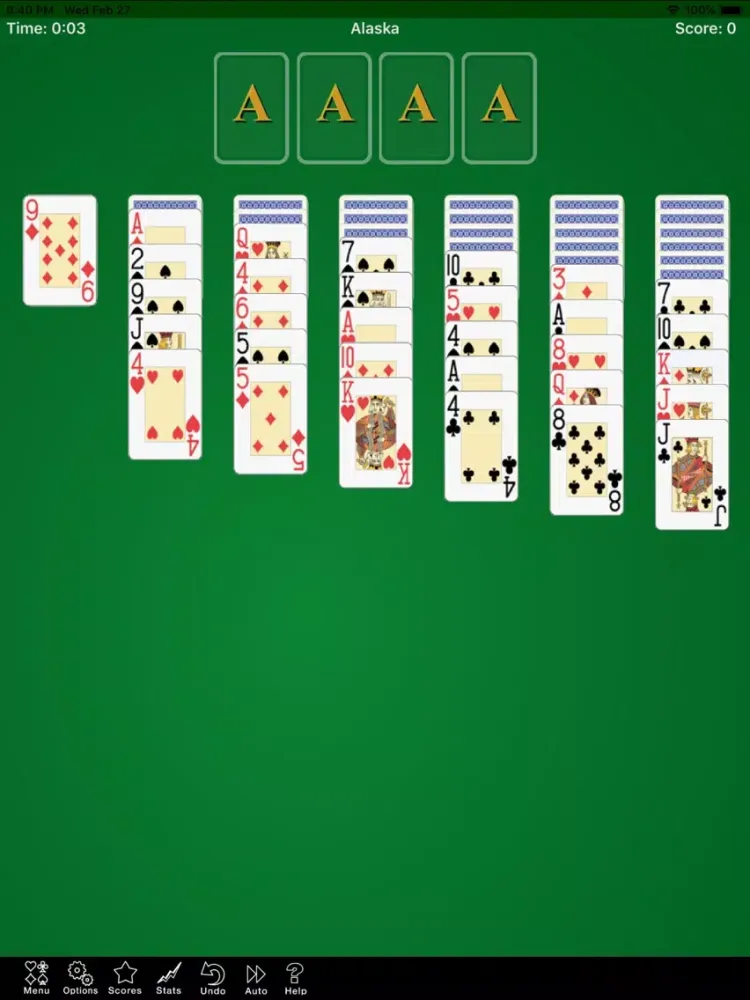 Alaska Solitaire iPad  Screenshots