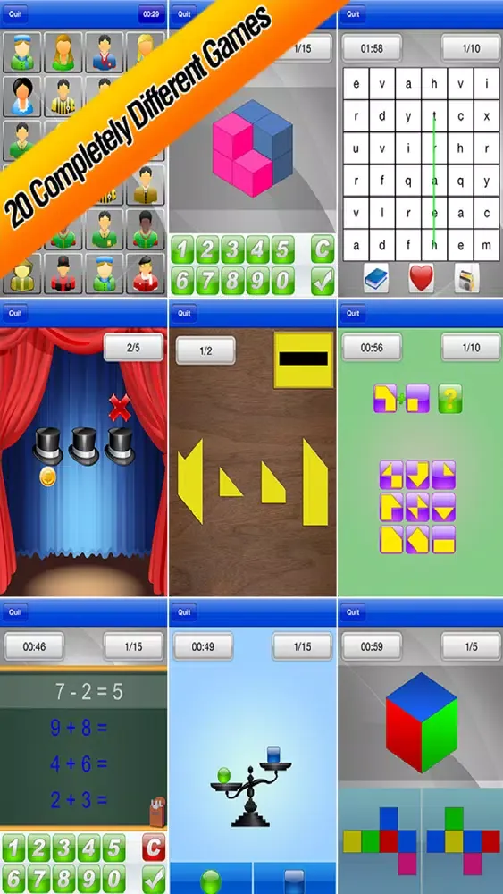 Brain Training Puzzle Games Screenshots