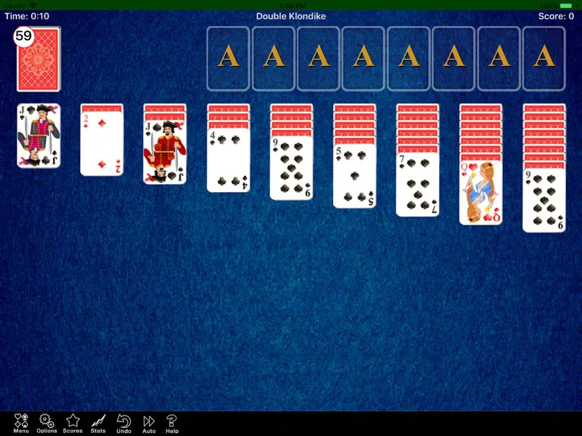 Capturas de tela do Double Klondike V2 iPad 