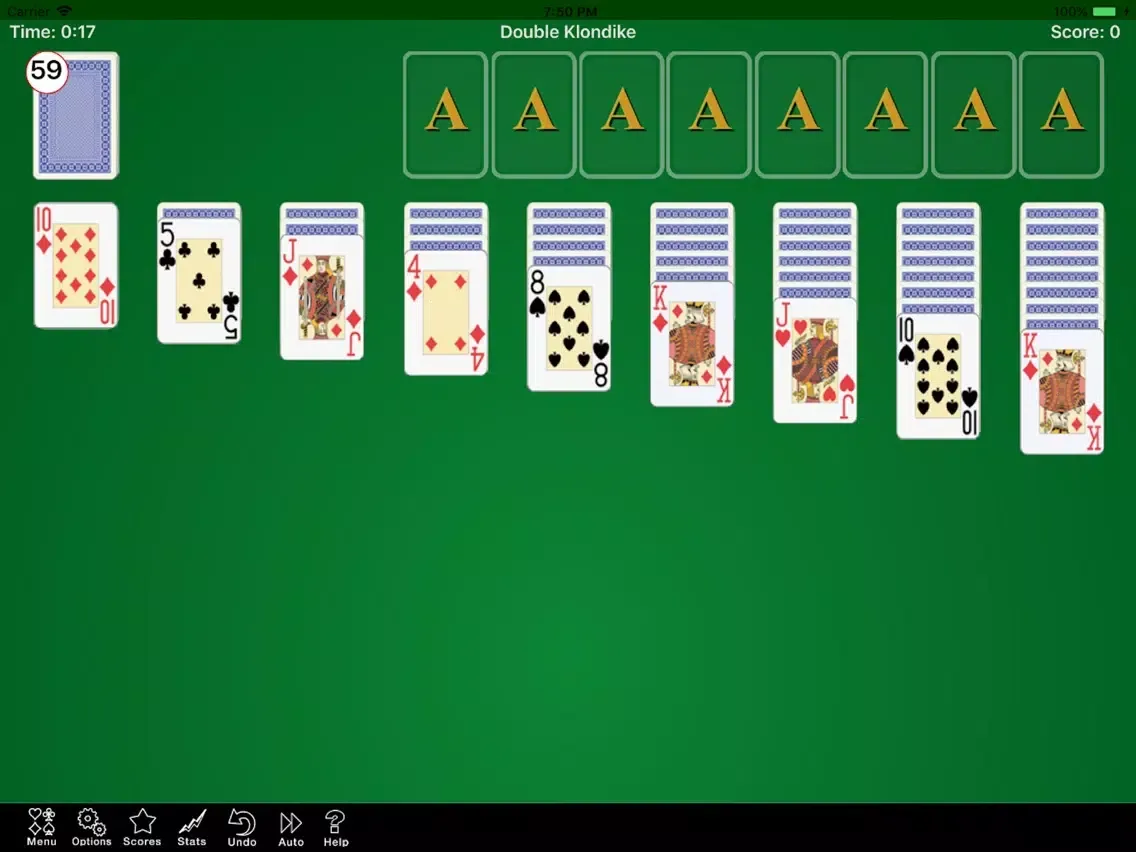 Capturas de tela do Double Klondike V2 iPad 