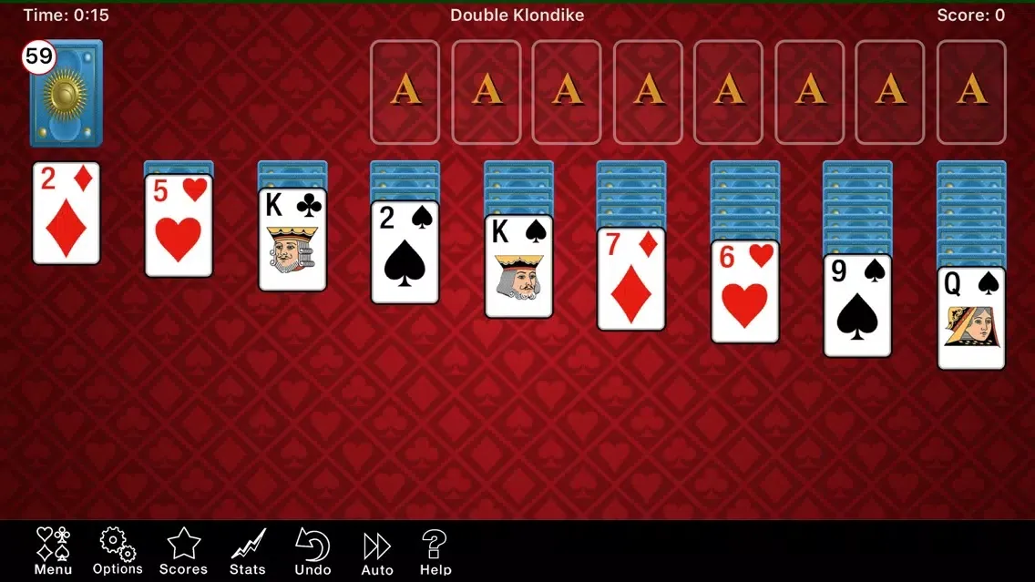 Capturas de tela do Double Klondike V2