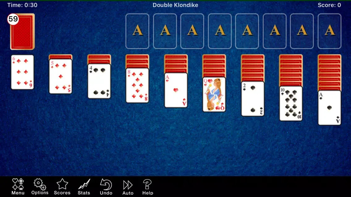 Capturas de tela do Double Klondike V2