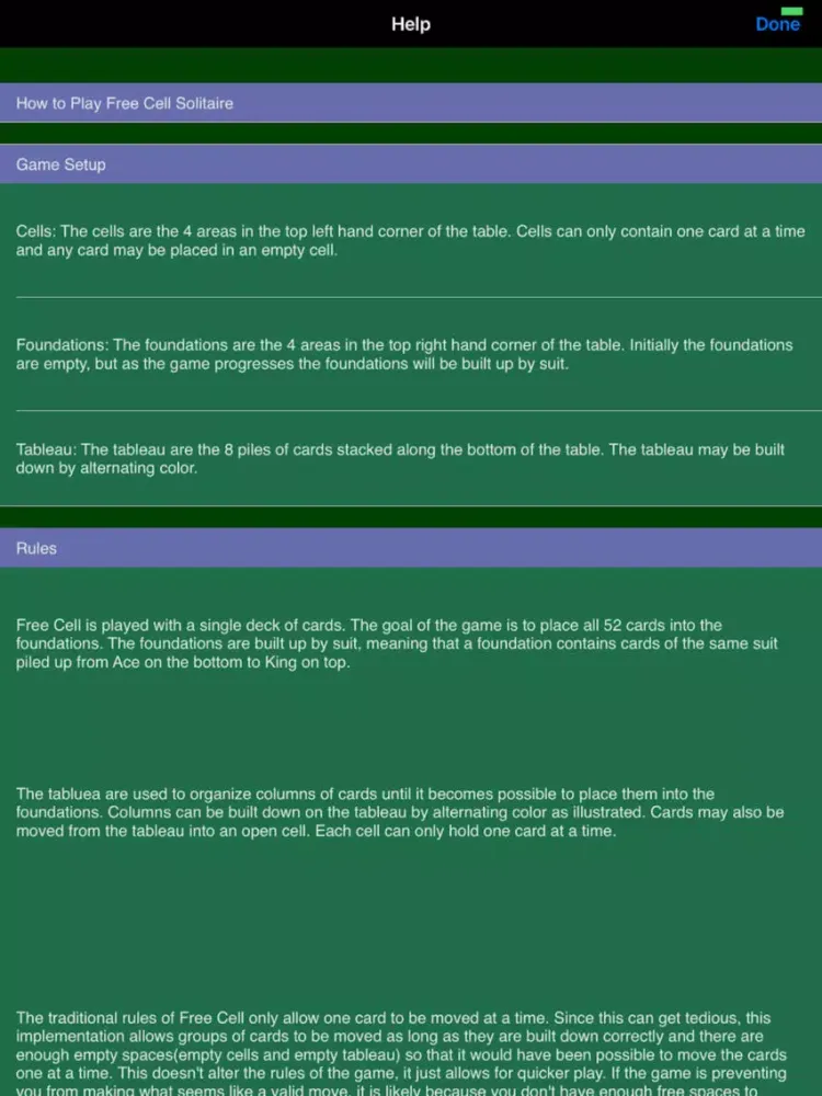 FreeCell Solitaire Card Game.. iPad  스크린샷