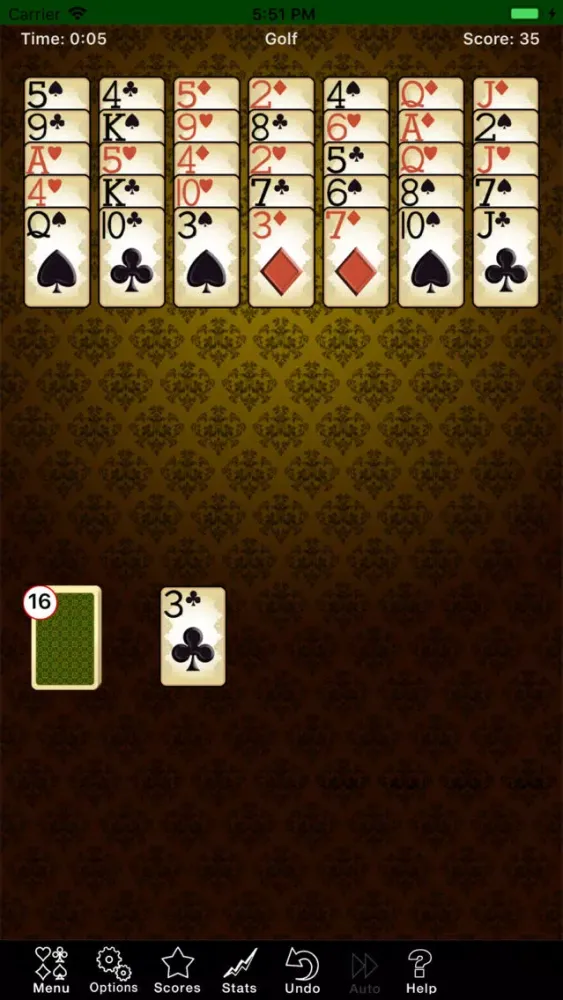 Golf Solitaire.. سکرین شاٹس