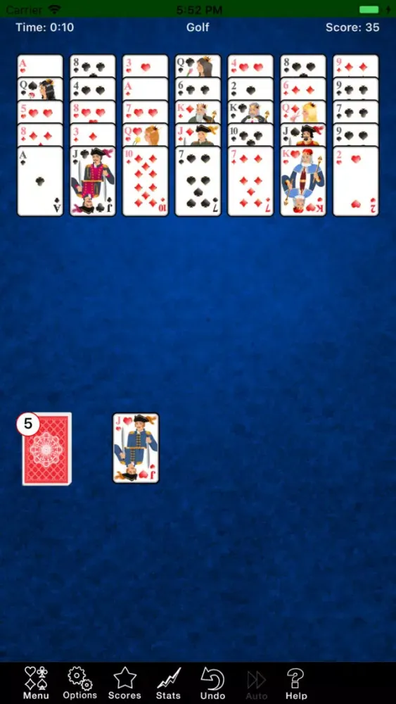 Golf Solitaire.. سکرین شاٹس
