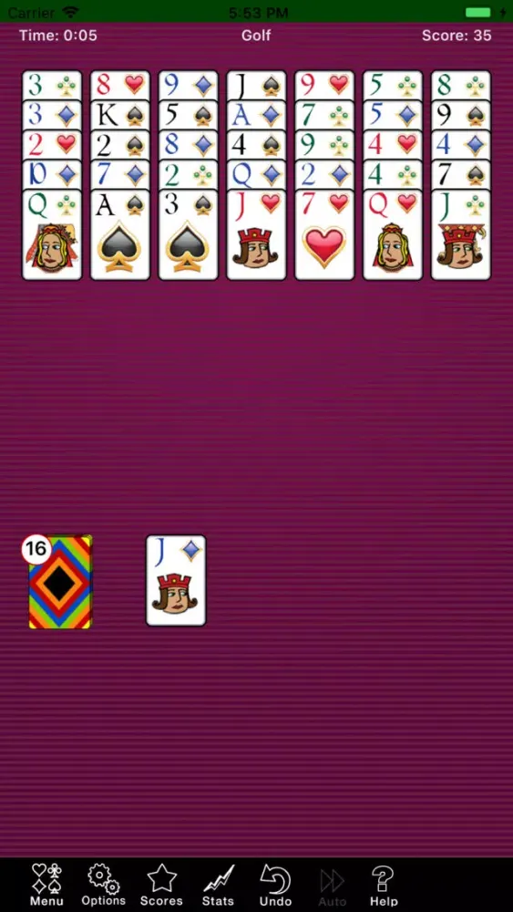Golf Solitaire.. سکرین شاٹس