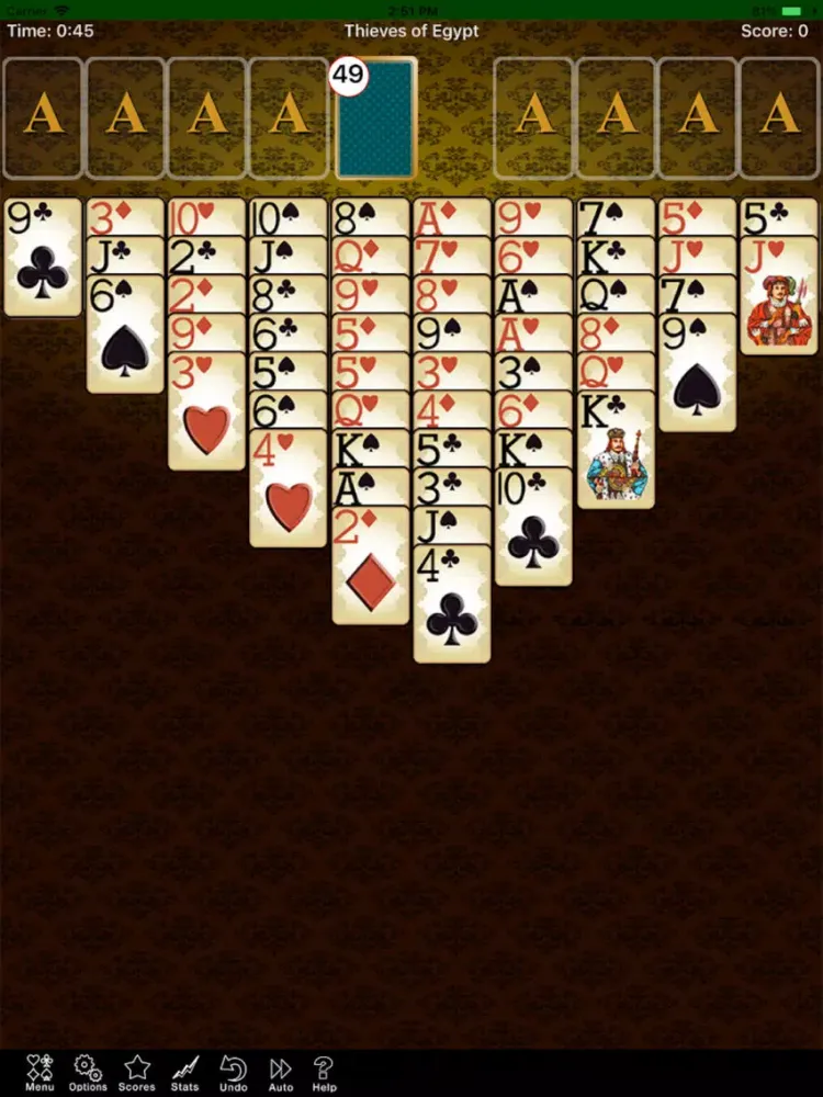 ภาพหน้าจอของ Thieves of Egypt Patience iPad 