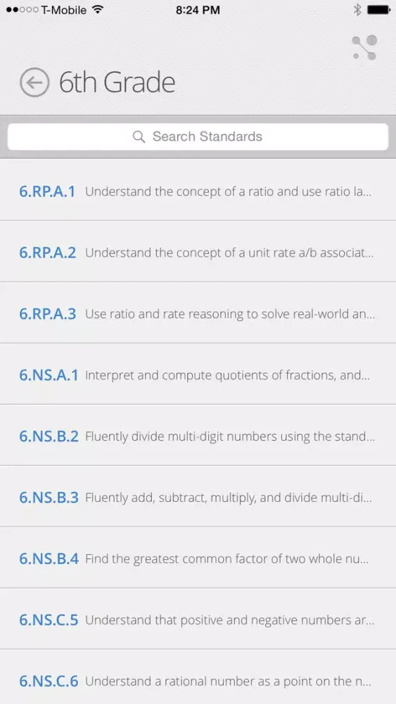 RI Grade Span Expectations স্ক্রিনশট