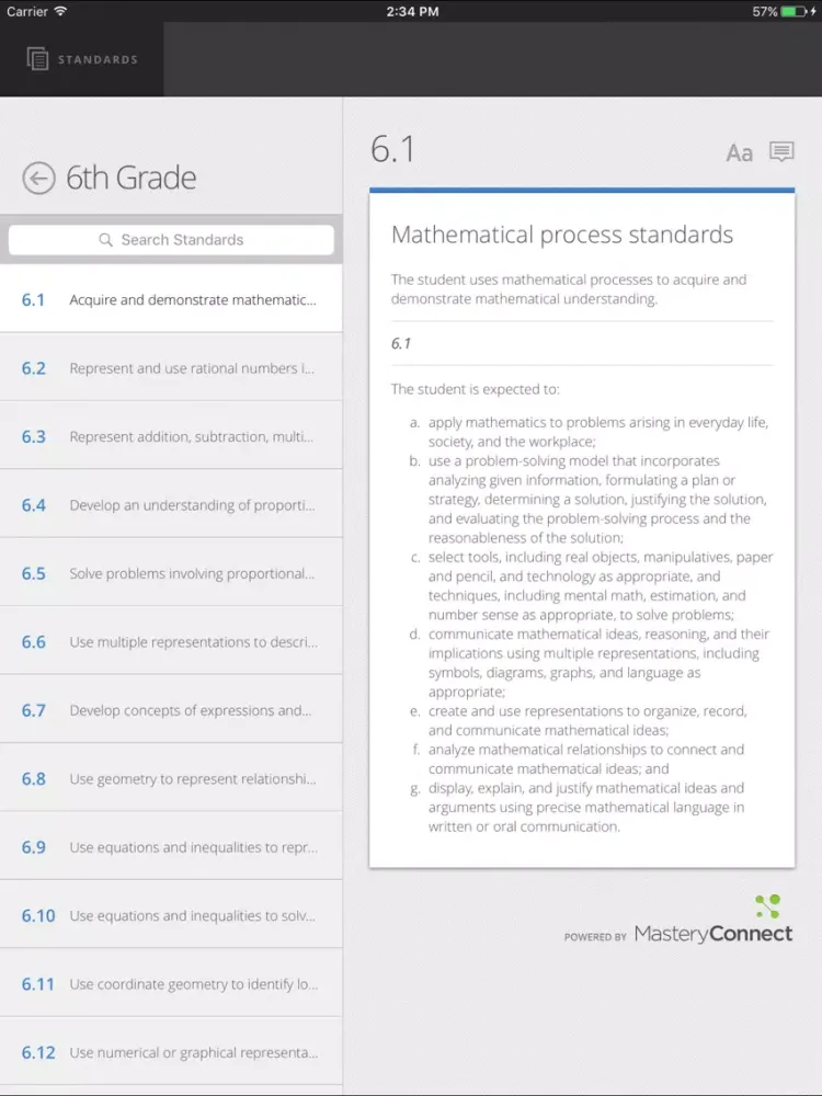 Capturas de tela do TX Essential Knowledge & Skill iPad 