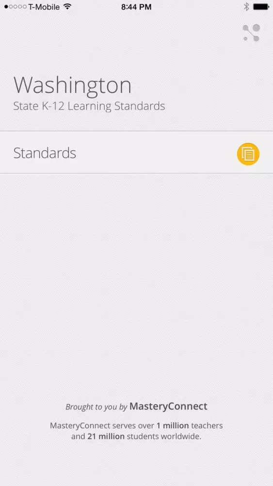 Скриншоты WA K-12 Learning Standards