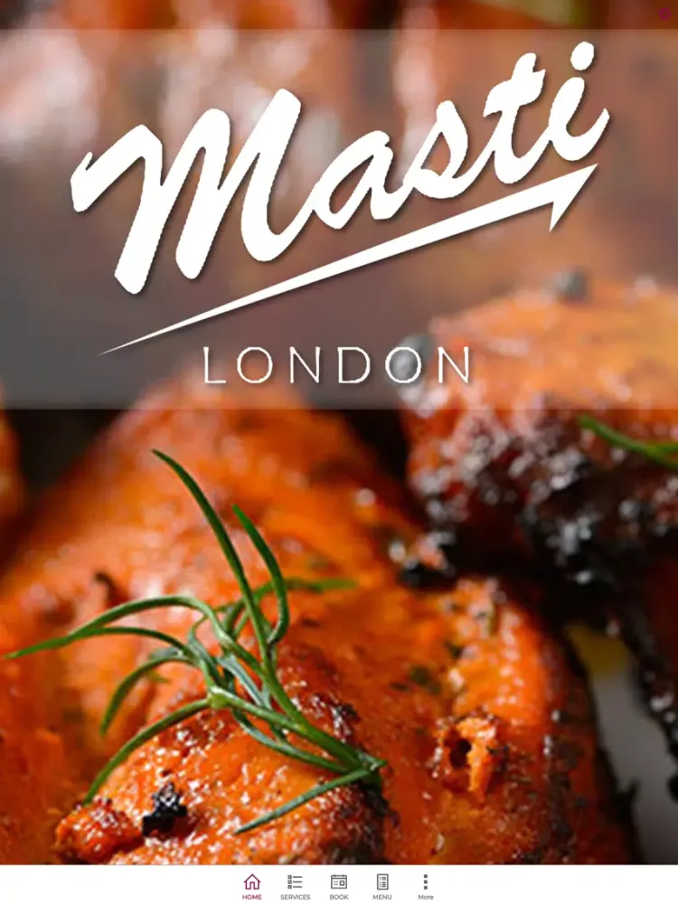 Tangkapan skrin Masti London iPad 