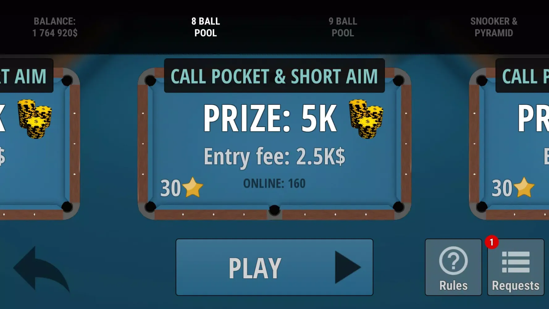 Скриншоты Pool Online