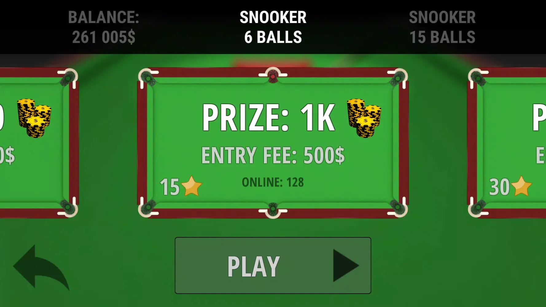 Screenshot di Snooker Online