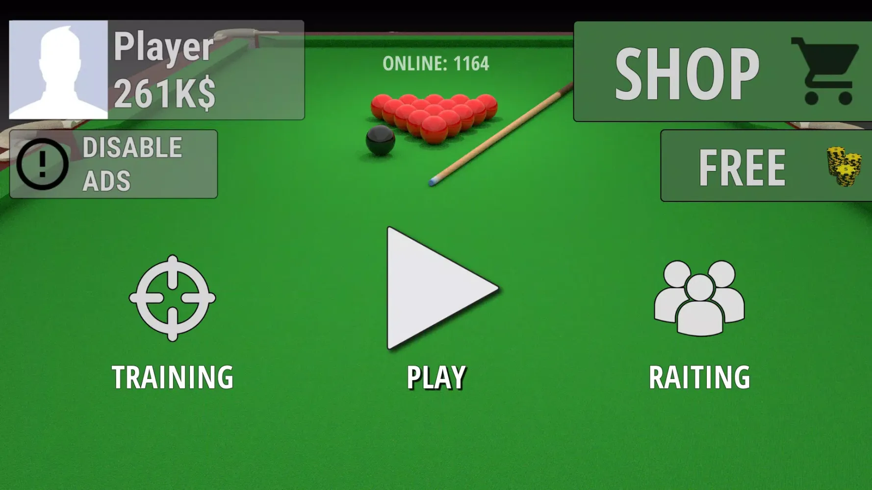 Screenshot di Snooker Online