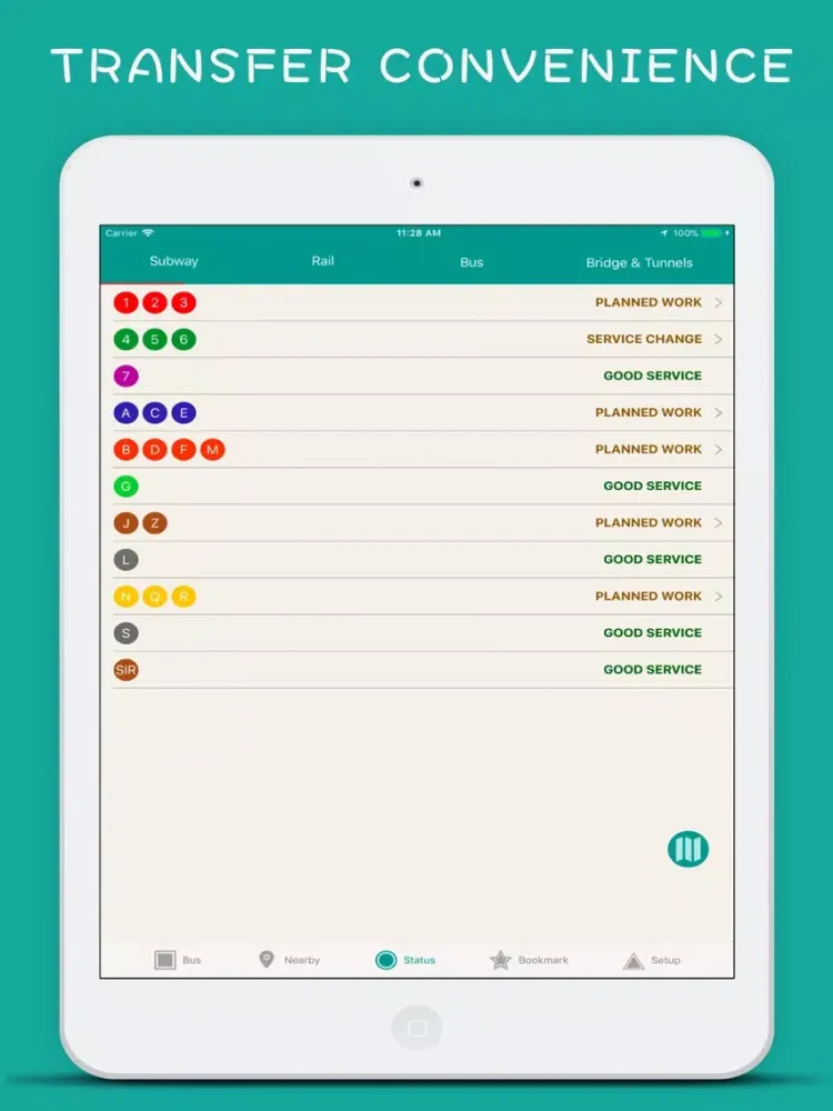 Скриншоты NYC Subway, Bus, Rail New York iPad 