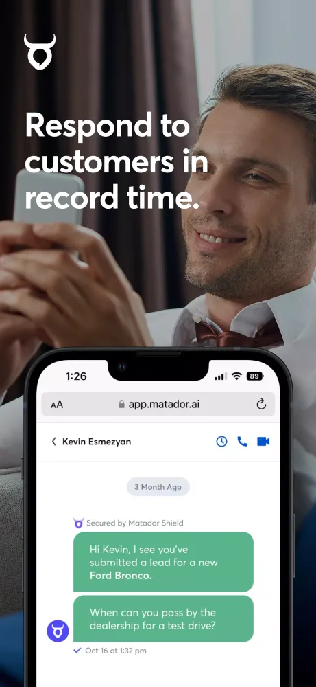 Captures d'écran de Matador.ai