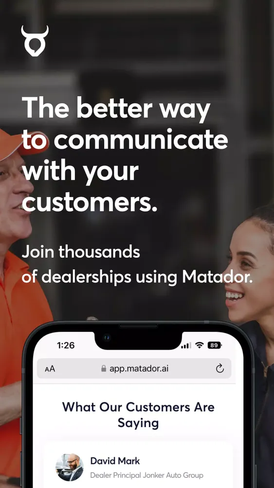 Captures d'écran de Matador.ai