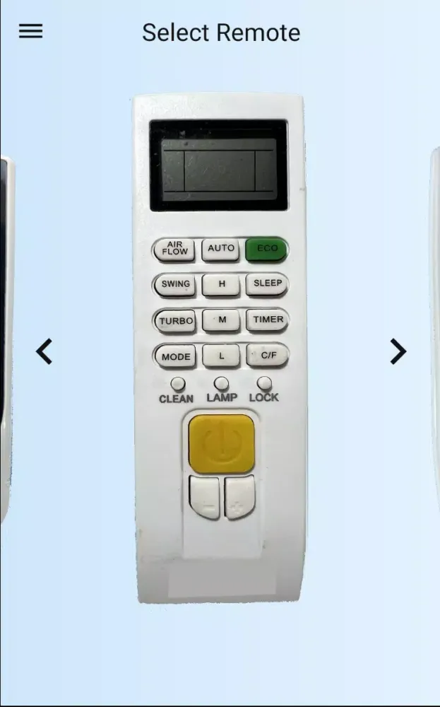 Tangkapan layar Remote For Gree AC