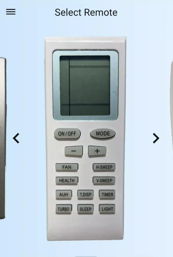 Tangkapan layar Remote For Gree AC